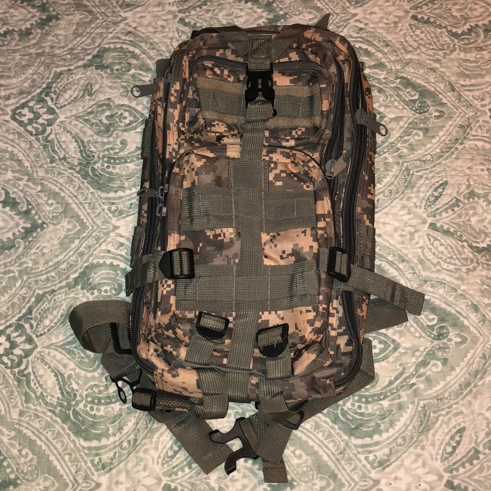 Camouflage Military Style Backpack